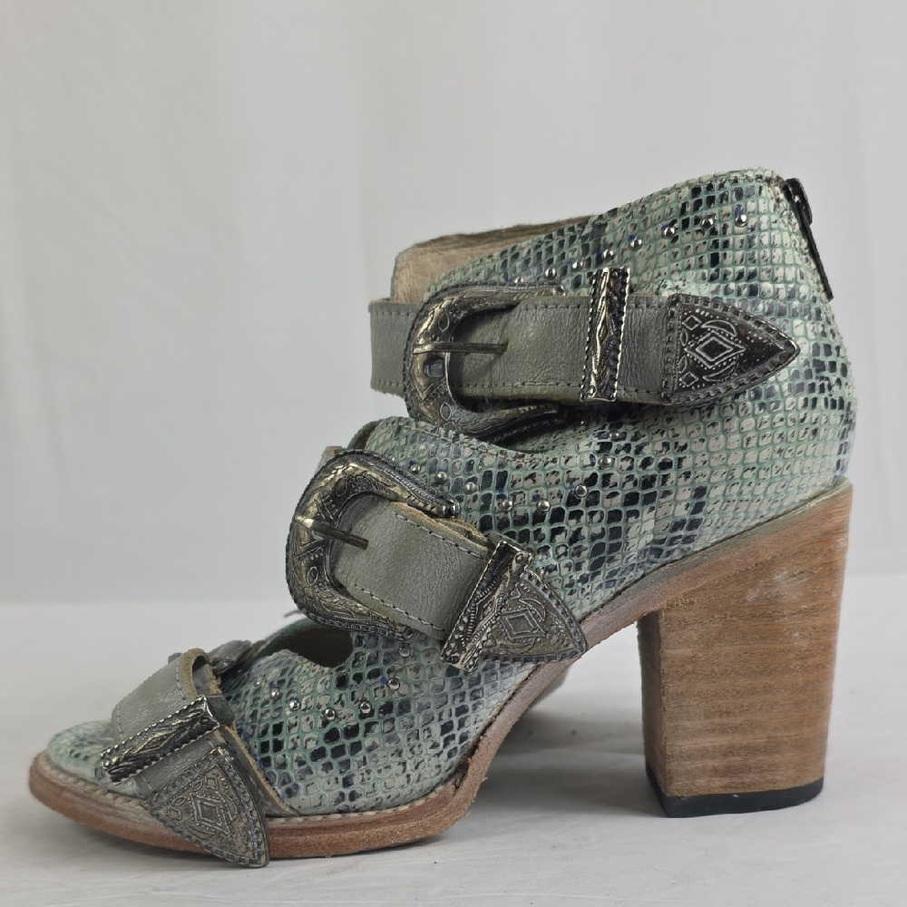 Freebird By Steven Python Print Leather Women's A… - image 4